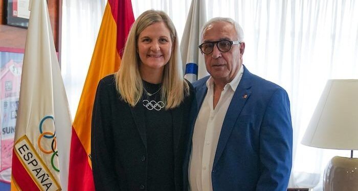 Kirsty Coventry visitó el Comité Olímpico Español y se reunió con Alejandro Blanco