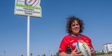 Laura Delgado ‘Bimba’, en su último placaje
