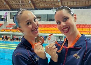 Iris Tió-Lilou Lluís, plata europea en Dúo Libre al son de Escalate