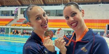 Iris Tió-Lilou Lluís, plata europea en Dúo Libre al son de Escalate