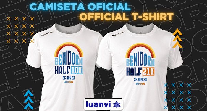 La Benidorm Half lanza de la mano de Luanvi su camiseta para la edición de 2023