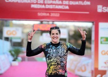 Laura Gómez, campeona de España de duatlón MD en Soria 2022