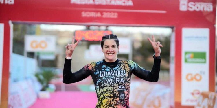 Laura Gómez, campeona de España de duatlón MD en Soria 2022