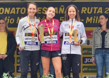 Laura Luengo, Laura Méndez y Fátima Ouhaddou dan forma al podio nacional de Medio Maratón