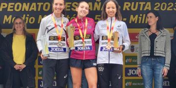 Laura Luengo, Laura Méndez y Fátima Ouhaddou dan forma al podio nacional de Medio Maratón