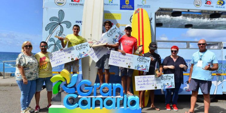 Dominique Miller y Antonio Dantas se llevan el primer Festival Internacional Longboard Oleaje de Gran Canaria
