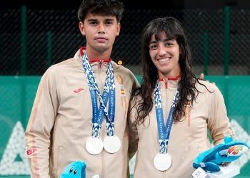 Lucía Cortez y Alejo Sánchez, plata en el dobles mixto en los Juegos Mediterráneos de Taranto