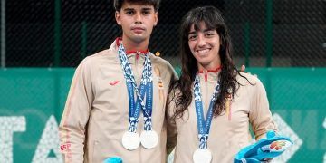 Lucía Cortez y Alejo Sánchez, plata en el dobles mixto en los Juegos Mediterráneos de Taranto