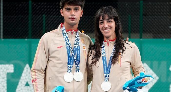 Lucía Cortez y Alejo Sánchez, plata en el dobles mixto en los Juegos Mediterráneos de Taranto