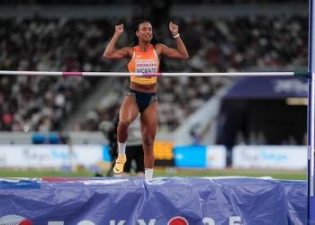 María Vicente se situó duodécima en el Mundial a falta de tres pruebas para cerrar el heptatlón