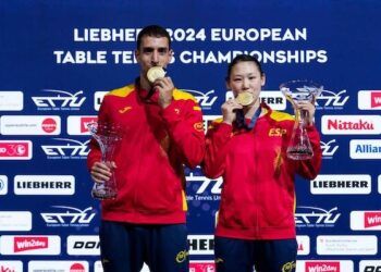 María Xiao y Álvaro Robles, campeones de Europa de dobles mixto en Linz