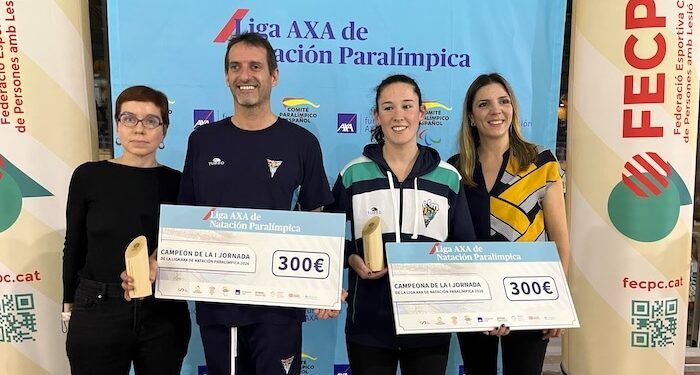 Marian Polo se impuso en la primera jornada de la Liga AXA de natación paralímpica 2026