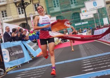 Maite Jiménez-Orta, campeona de España de triatlón sprint 2024 en A Coruña
