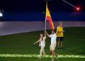Mar Molné y Enmanuel Reyes guiaron a España en la inauguración de los Juegos Mediterráneos