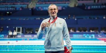 María Delgado, bronce en los 100 metros espalda S12