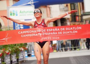 María Varo ganó el campeonato de España de duatlón 2024 en Avilés