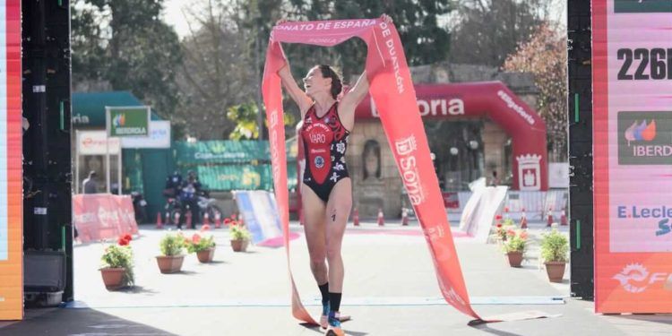 María Varo, campeona de España de duatlón 2023 en Soria