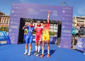 María Varo se adjudicó el bronce continental en triatlón de media distancia