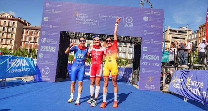 María Varo se adjudicó el bronce continental en triatlón de media distancia