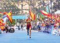 Marina Muñoz logró la plata en la Copa de Europa de triatlón en Ceuta, que ganó Annie Fuller
