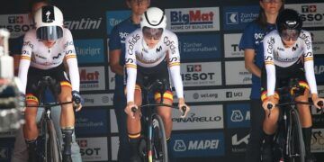 España finaliza en novena posición en la contrarreloj por equipos mixta del Mundial de Zúrich