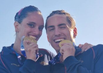 Mireia Hernández y Dennis González lograron el oro en el dúo mixto técnico en Hurgada