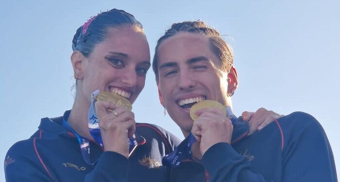 Mireia Hernández y Dennis González lograron el oro en el dúo mixto técnico en Hurgada