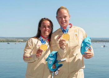 Miriam Vega e Isabel Contreras conquistaron el oro en K2-500 en los Juegos Mediterráneos