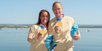 Miriam Vega e Isabel Contreras conquistaron el oro en K2-500 en los Juegos Mediterráneos