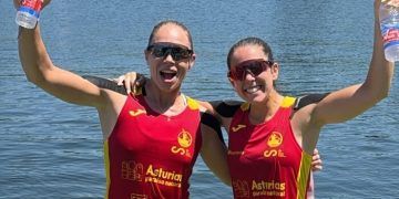 Miriam Vega y Alba Esteban, campeonas de Europa de piragüismo maratón en K2