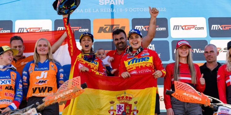 Daniela Guillén y Gabriela Seisdedos, campeonas de Europa de MX