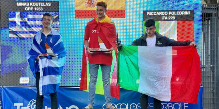 El canario Bruno Bárbara se proclamó campeón de Europa juvenil de la clase Techno 293