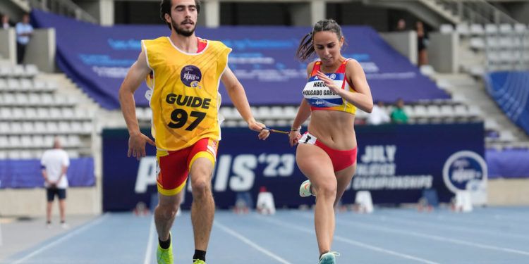 Nagore Folgado-Javier Zaplana, bronce mundial en los 100 metros T12