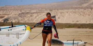 Nia Suardiaz registró tres triunfos en el FreeFly-Slalom de Sotavento en Fuerteventura