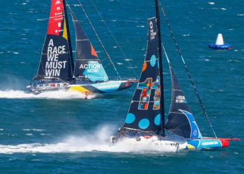 Veinticinco nudos de intensidad de viento en la salida de The Ocean Race desde Ciudad del Cabo