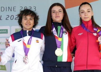 Paula Ostiz brilló para conseguir la plata en la prueba en línea del FOJE