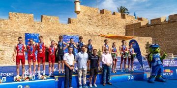 España, quinta en el relevo mixto del campeonato de Europa de triatlón youth en Melilla