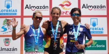 Marta Cabello gana el campeonato de España de duatlón cross 2023 en Almazán