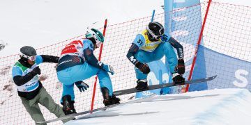 Naia Aramendia y Lucas Eguibar ganan los campeonatos de España Movistar Snowboard Cross (SBX) en Baqueira Beret