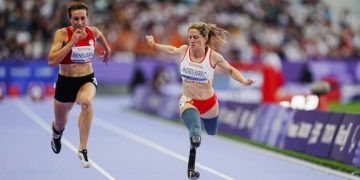Sara Andrés rozó el bronce en una final de 100 metros T64 que dominó Países Bajos