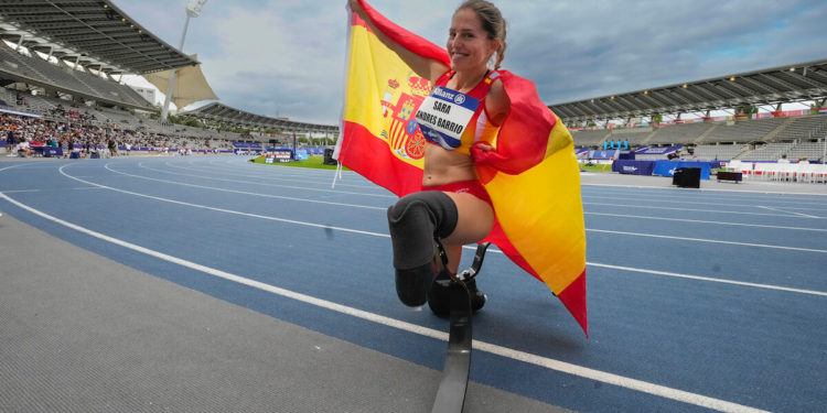 Sara Andrés, plata mundial en los 100 metros T64