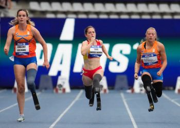 Sara Andrés, plata mundial en los 100 metros T64