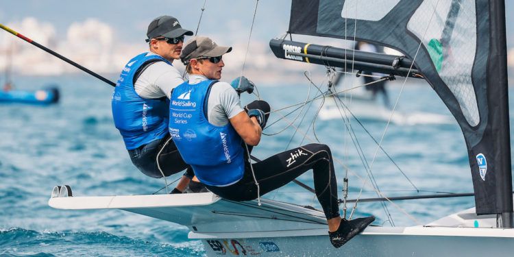 Diego Botín y Florian Trittel, nuevos líderes en la clase 49er del Trofeo Princesa Sofía Mallorca by Iberostar