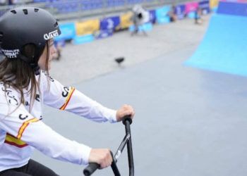 Teresa Fernández-Miranda, entre las 15 mejores en la Copa del Mundo de BMX Park de Bruselas