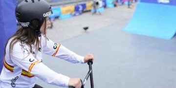 Teresa Fernández-Miranda, entre las 15 mejores en la Copa del Mundo de BMX Park de Bruselas