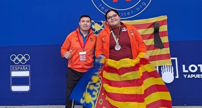 Tihara Saldivar, del Club Halterofilia Alzira, subcampeona de España sub’17
