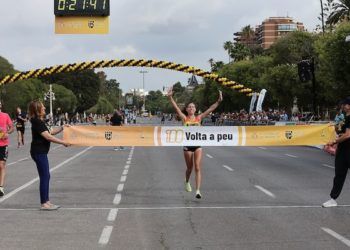 María Ureña, ganadora en el centenario de la Volta a peu València