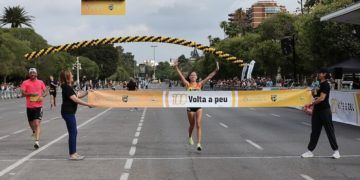 María Ureña, ganadora en el centenario de la Volta a peu València