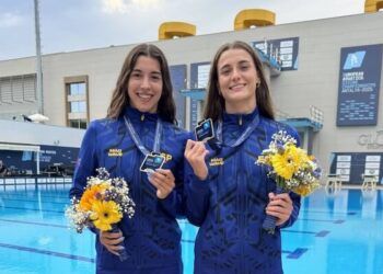 Ana Carvajal y Valeria Antolino, campeonas de Europa de plataforma sincronizada