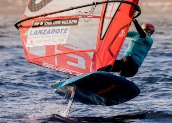 Nicole van der Velden, ganadora de la Regata Internacional de Lanzarote